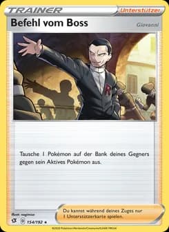 Befehl vom Boss card in German