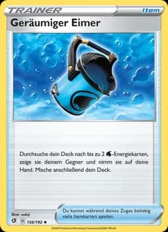 Geräumiger Eimer card in German