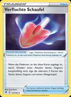 Verfluchte Schaufel card in German