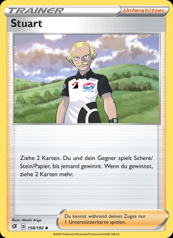 Stuart card in German