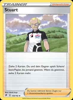 Stuart card in German