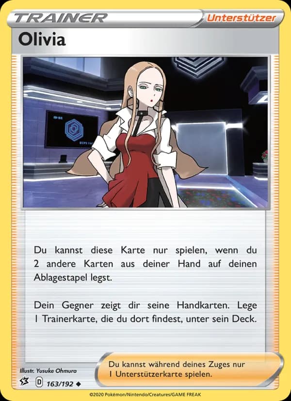 Olivia card in German