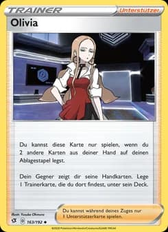 Olivia card in German