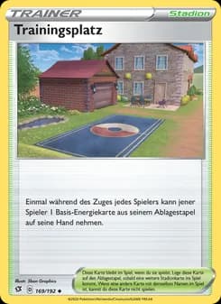 Trainingsplatz card in German