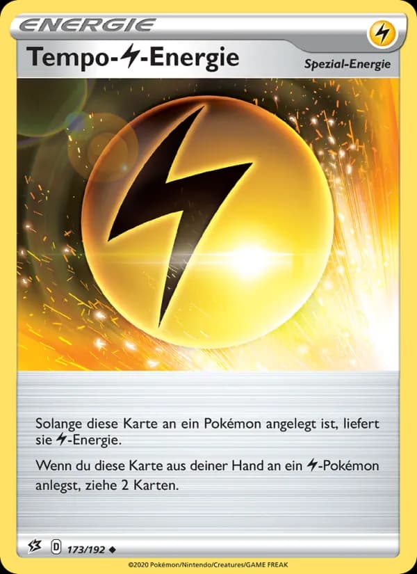 Tempo-Lightning-Energie card in German