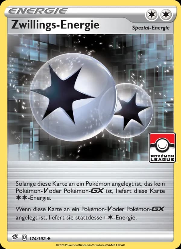 Zwillings-Energie card in German