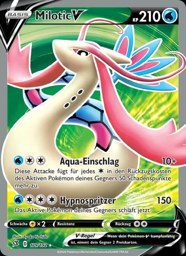 Milotic V card in German