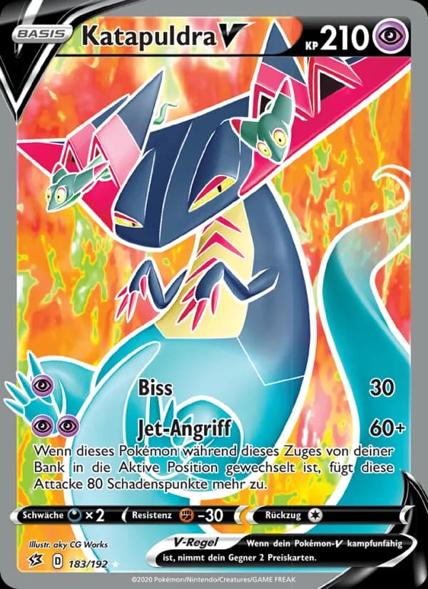 Katapuldra V card in German