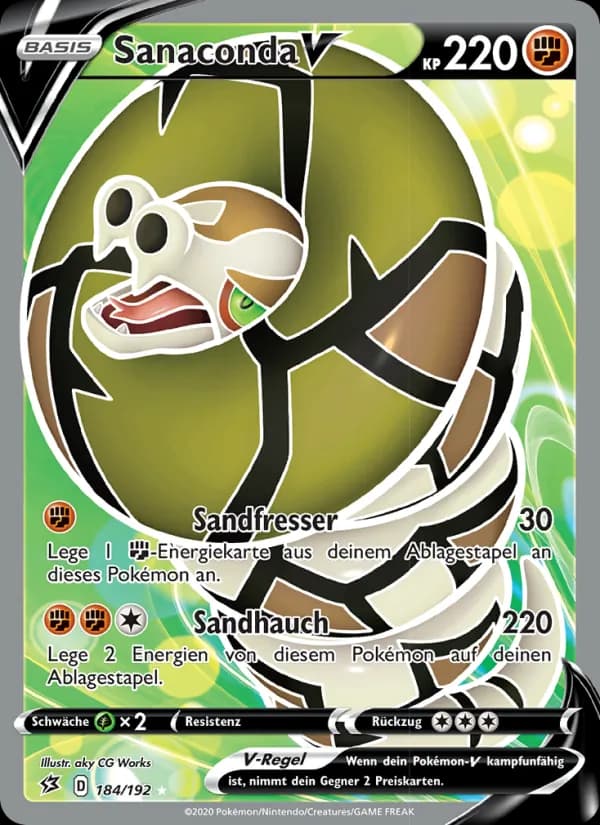Sanaconda V card in German