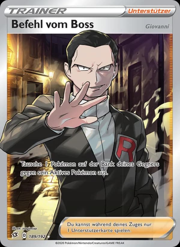 Befehl vom Boss card in German
