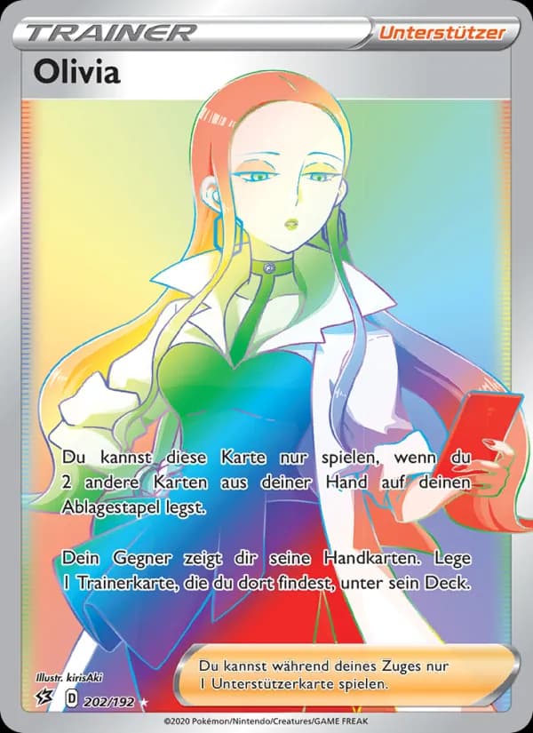 Olivia card in German