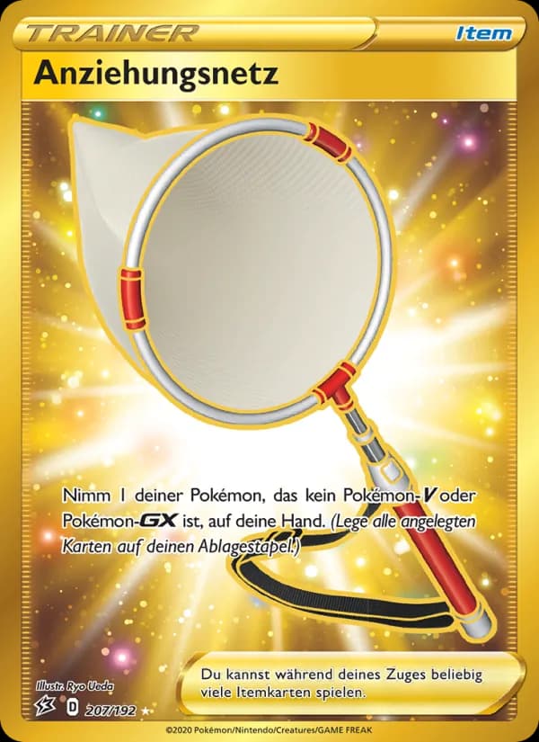 Anziehungsnetz card in German