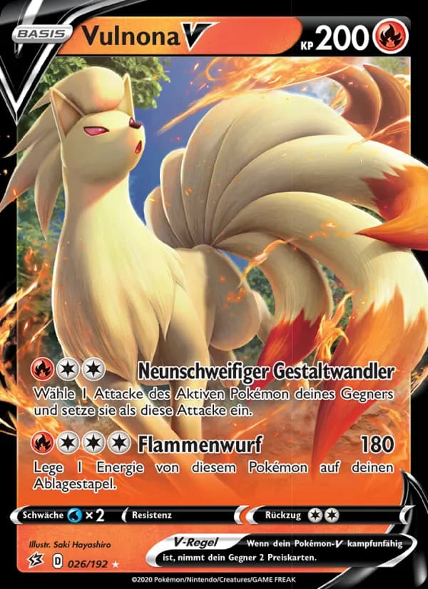 Vulnona V card in German