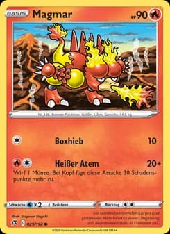 Magmar card in German