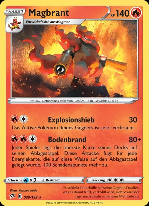 Magbrant card in German