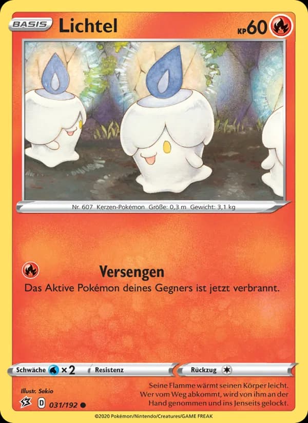 Lichtel card in German