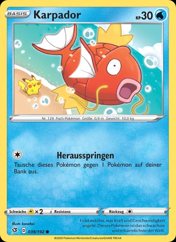 Karpador card in German