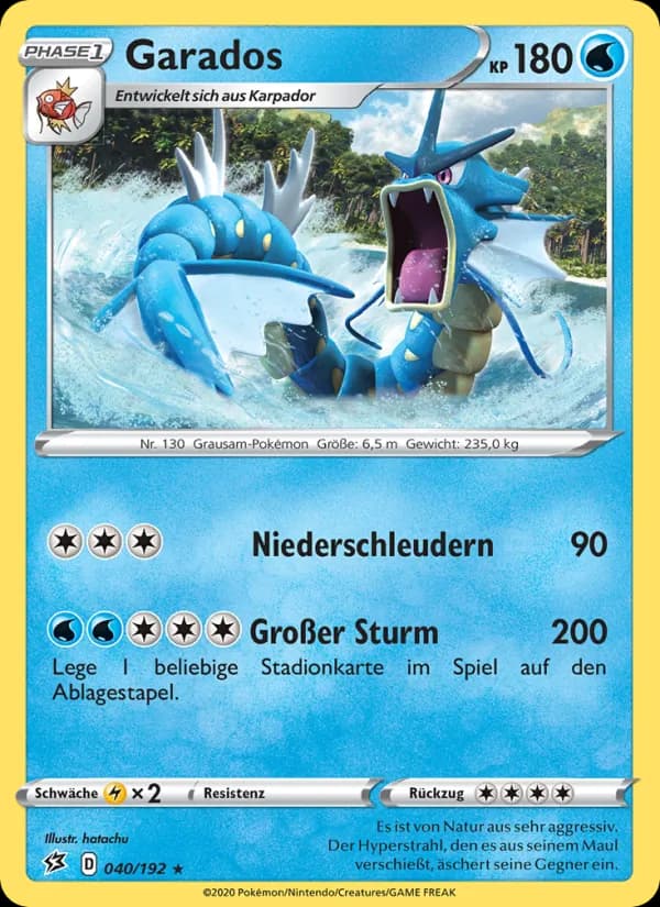 Garados card in German