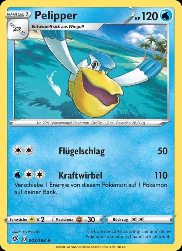 Pelipper card in German