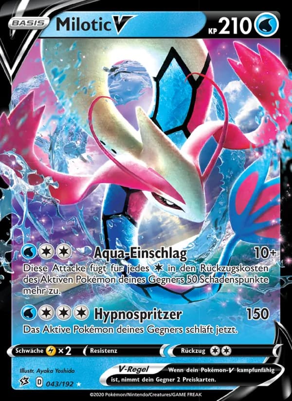 Milotic V card in German