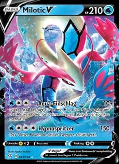 Milotic V card in German