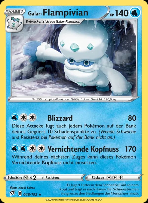 Galar-Flampivian card in German