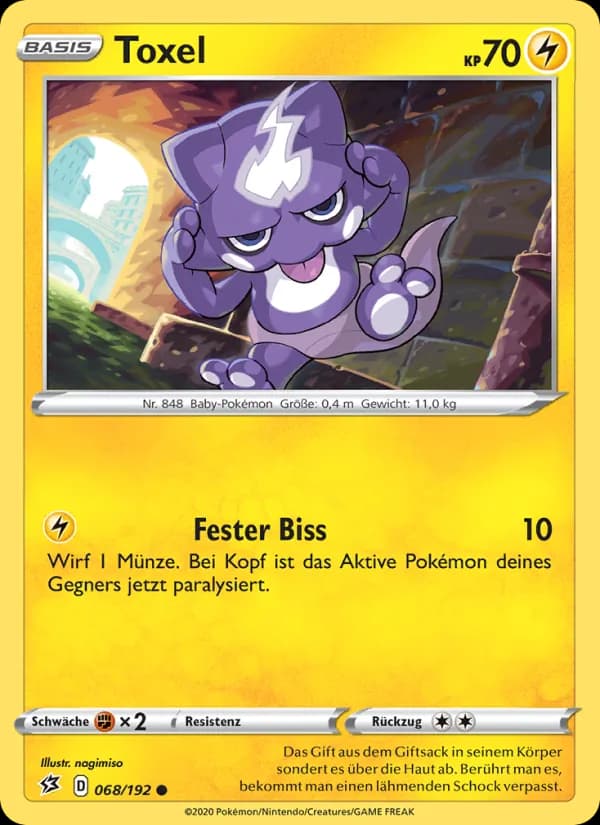 Toxel card in German