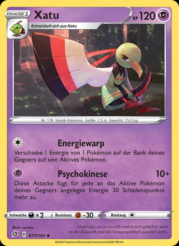 Xatu card in German