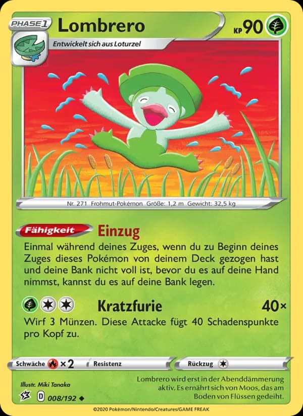 Lombrero card in German