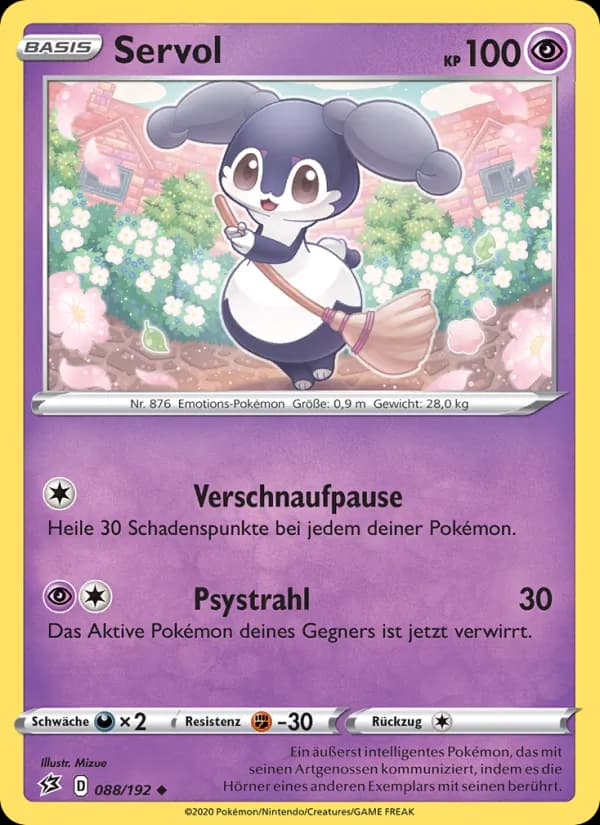 Servol card in German