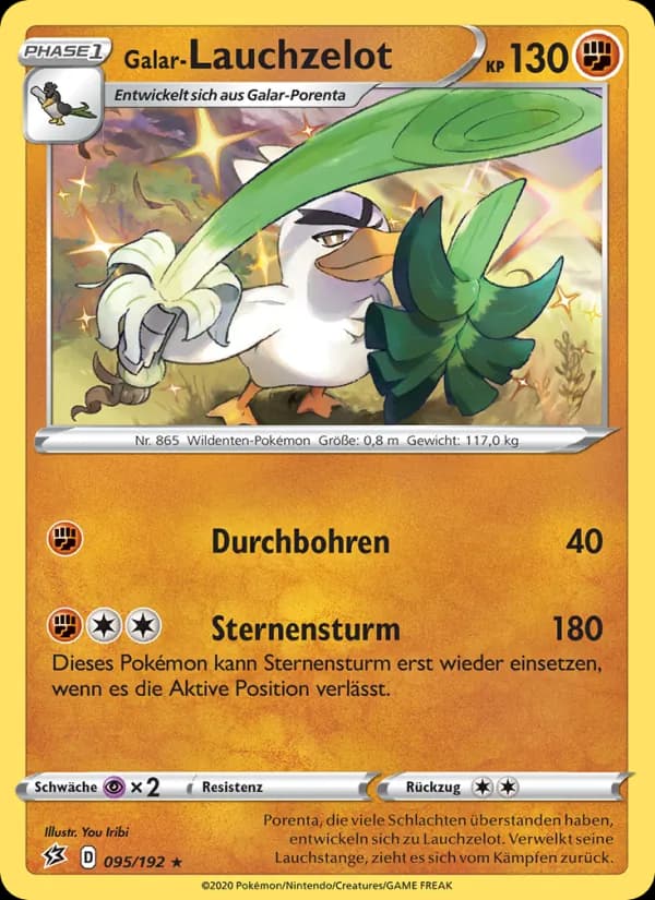 Galar-Lauchzelot card in German