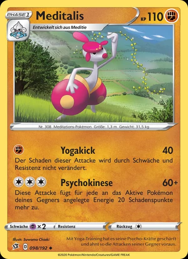 Meditalis card in German