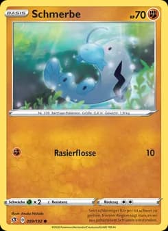 Schmerbe card in German