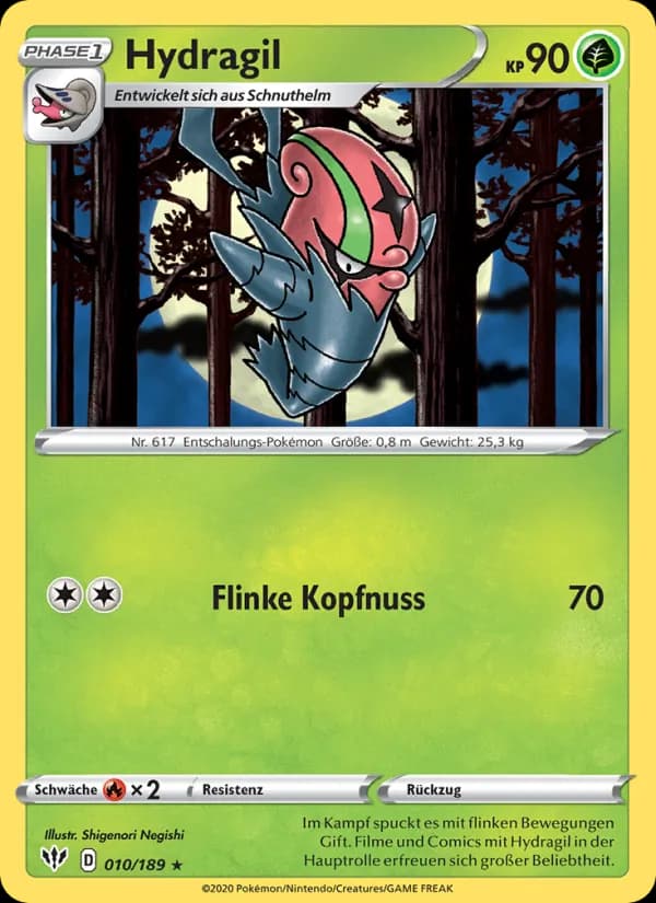 Hydragil card in German
