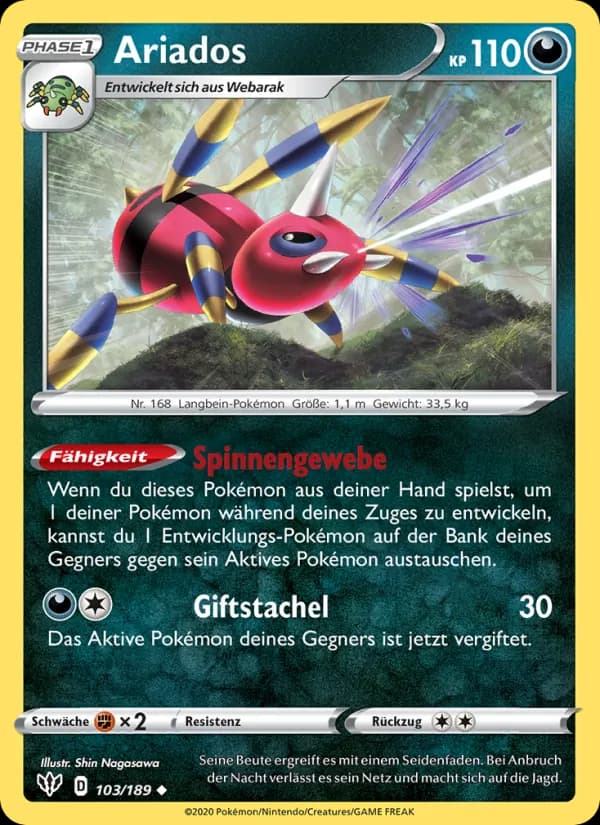 Ariados card in German