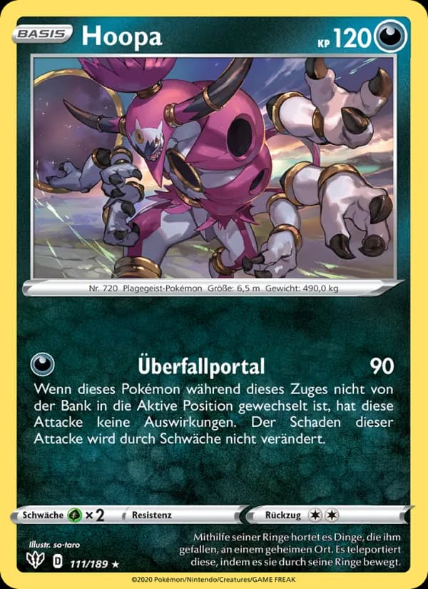 Hoopa card in German