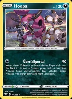 Hoopa card in German