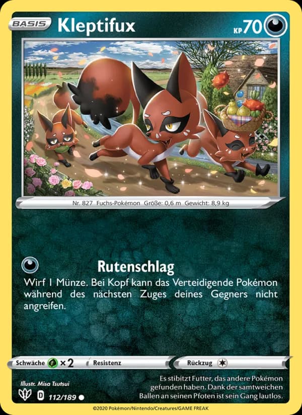Kleptifux card in German