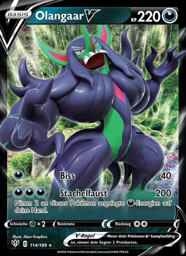 Olangaar V card in German
