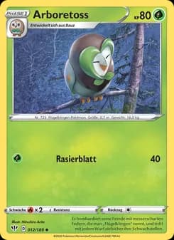 Arboretoss card in German