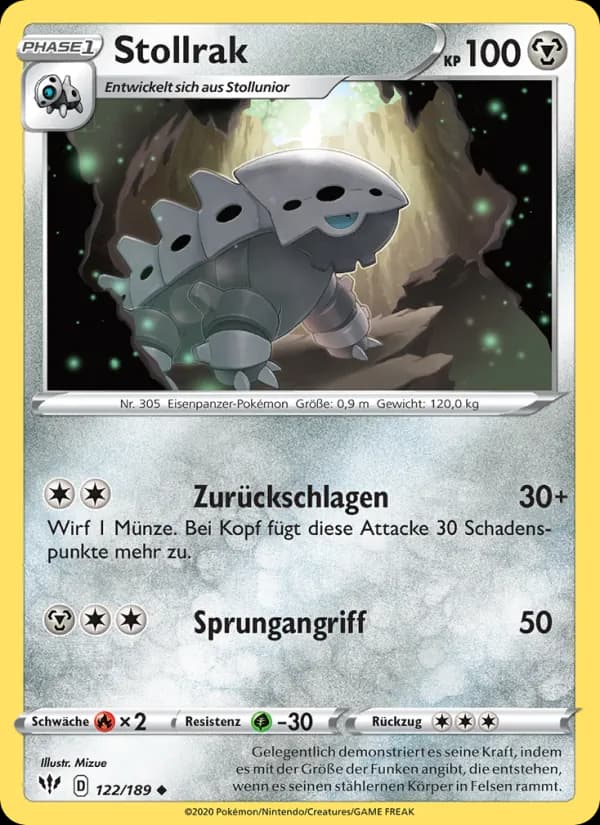 Stollrak card in German