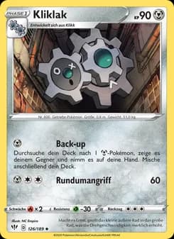 Kliklak card in German