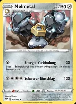 Melmetal card in German