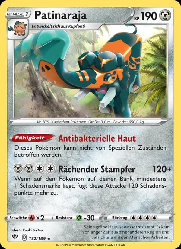 Patinaraja card in German
