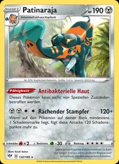 Patinaraja card in German