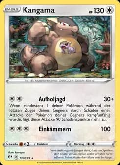 Kangama card in German