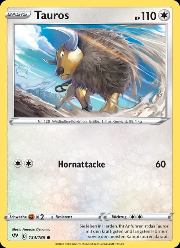 Tauros card in German