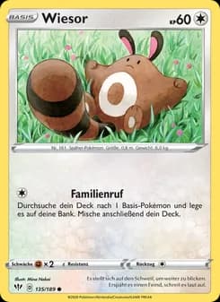 Wiesor card in German