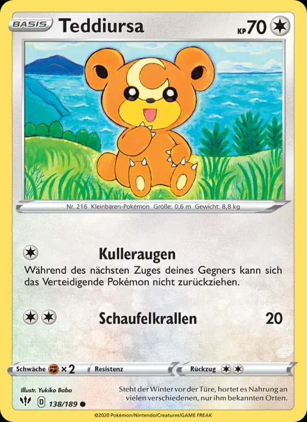 Teddiursa card in German