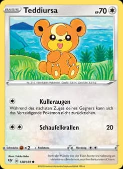 Teddiursa card in German